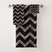 Chevron Glitter Glam #3 Bad Handdoek (Insitu)