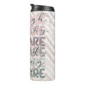 Chevron Glitter Je bent voldoende thermisch getumb Thermosbeker (Geroteerd rechts)