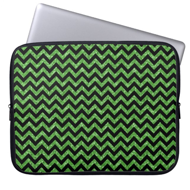 Chevron Glitter Kijk Electronics Sleeve (Voorkant)