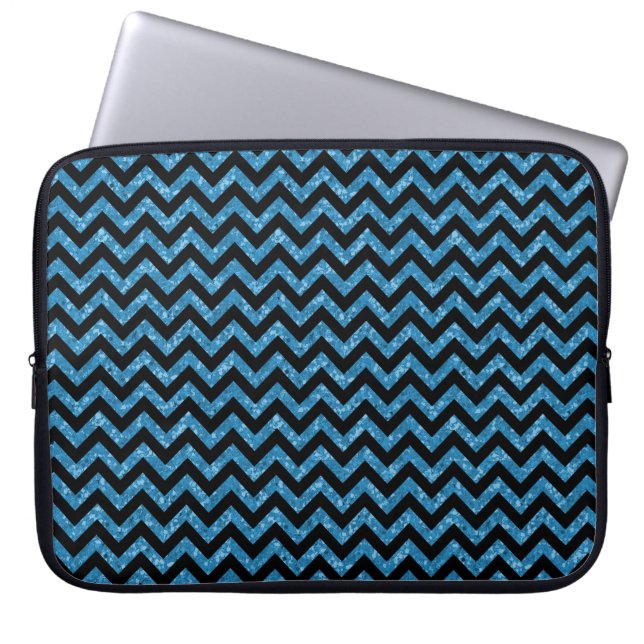 Chevron Glitter Kijk Electronics Sleeve (Voorkant)