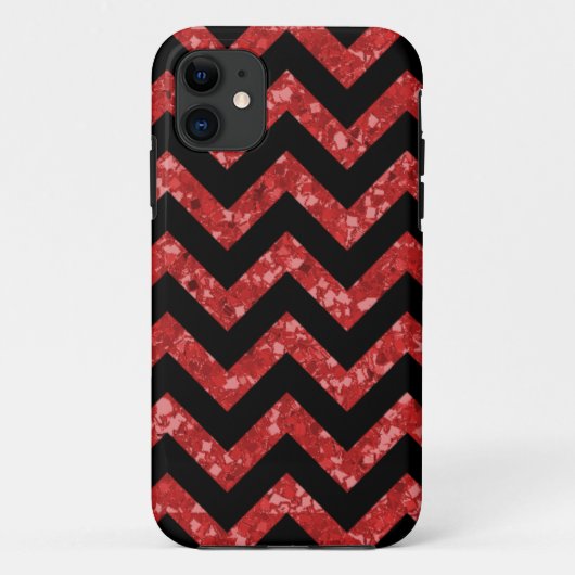 Chevron Glitter Kijk iPhone 5 BT Hoesje (Achterkant)