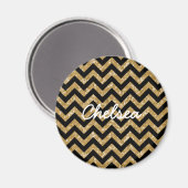 Chevron Glitter Kijk Magnet (Voorkant / Achterkant)