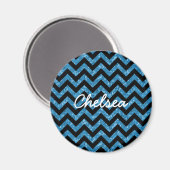 Chevron Glitter Kijk Magnet (Voorkant / Achterkant)