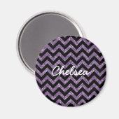 Chevron Glitter Kijk Magnet (Voorkant / Achterkant)