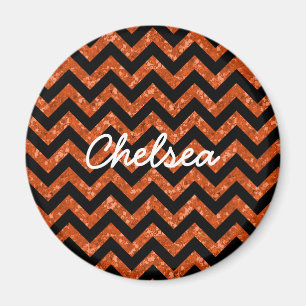 Chevron Glitter Kijk Magnet