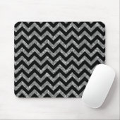 Chevron Glitter Kijk Mousepad Muismat (Met muis)