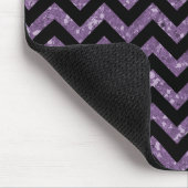 Chevron Glitter Kijk Mousepad Muismat (Hoek)