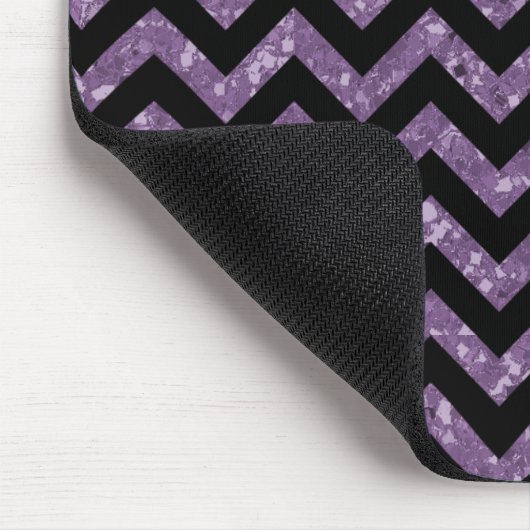 Chevron Glitter Kijk Mousepad Muismat (Hoek)