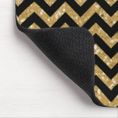 Chevron Glitter Kijk Mousepad Muismat (Hoek)