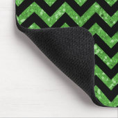 Chevron Glitter Kijk Mousepad Muismat (Hoek)