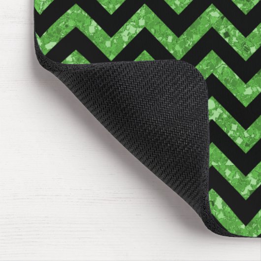 Chevron Glitter Kijk Mousepad Muismat (Hoek)