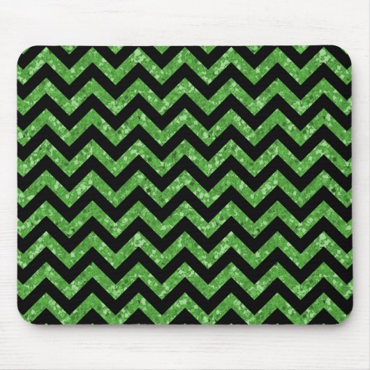 Chevron Glitter Kijk Mousepad Muismat (Voorkant)