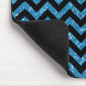 Chevron Glitter Kijk Mousepad Muismat (Hoek)