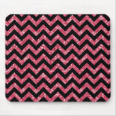 Chevron Glitter Kijk Mousepad Muismat (Voorkant)