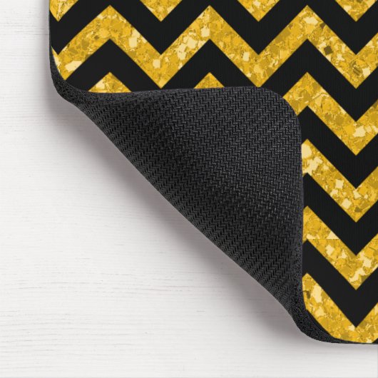 Chevron Glitter Kijk Mousepad Muismat (Hoek)