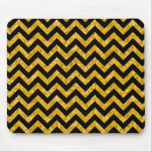 Chevron Glitter Kijk Mousepad Muismat (Voorkant)