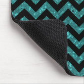 Chevron Glitter Kijk Mousepad Muismat (Hoek)