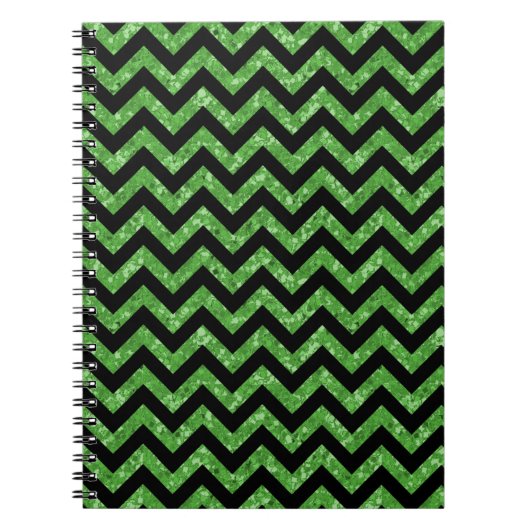 Chevron Glitter Kijk Notitieboek (Voorkant)