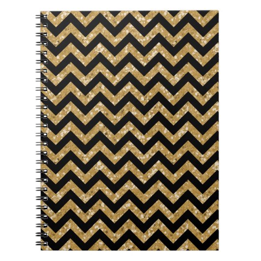 Chevron Glitter Kijk Notitieboek (Voorkant)