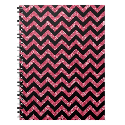 Chevron Glitter Kijk Notitieboek (Voorkant)