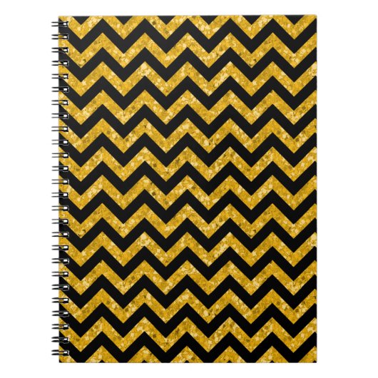 Chevron Glitter Kijk Notitieboek (Voorkant)