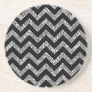 Chevron Glitter Kijk Onderzetter