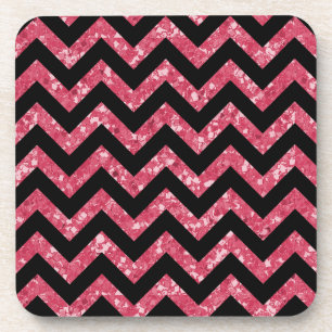 Chevron Glitter Kijk Onderzetters