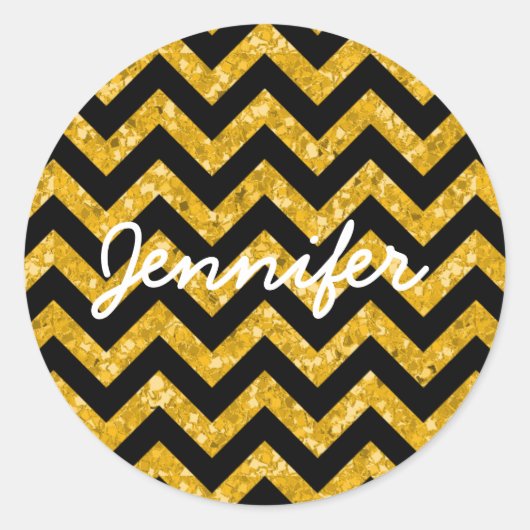 Chevron Glitter Kijk Stickers (Voorkant)