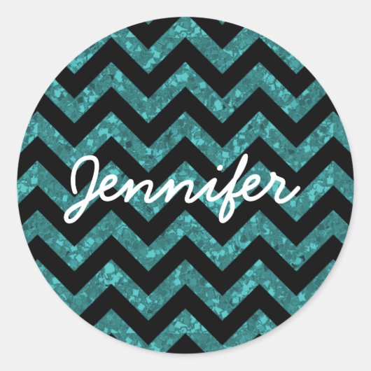 Chevron Glitter Kijk Stickers (Voorkant)