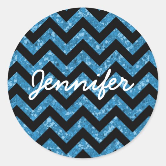 Chevron Glitter Kijk Stickers (Voorkant)