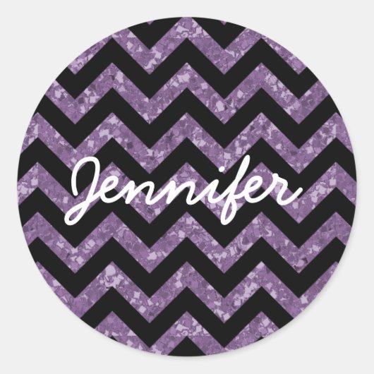 Chevron Glitter Kijk Stickers (Voorkant)
