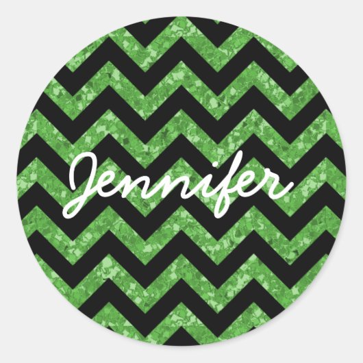 Chevron Glitter Kijk Stickers (Voorkant)