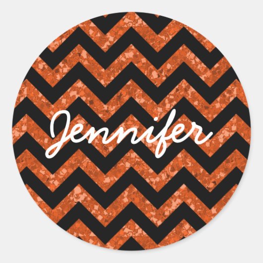 Chevron Glitter Kijk Stickers (Voorkant)