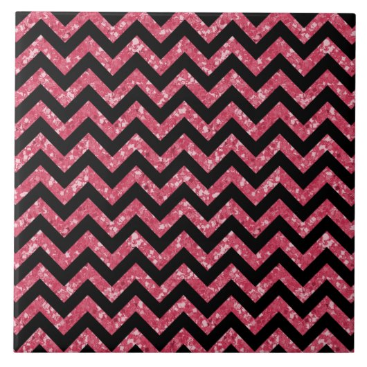 Chevron Glitter Kijk Tegel Tegeltje (Voorkant)
