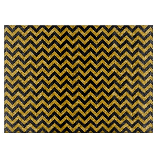 Chevron Glitter-knipkaart Snijplank (Voorkant)