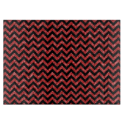 Chevron Glitter-knipkaart Snijplank (Voorkant)