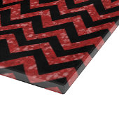 Chevron Glitter-knipkaart Snijplank (Hoek)