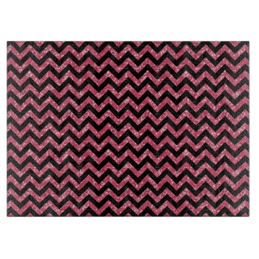 Chevron Glitter-knipkaart Snijplank (Voorkant)