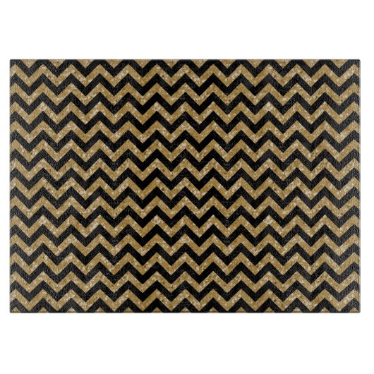 Chevron Glitter-knipkaart Snijplank (Voorkant)