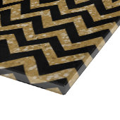 Chevron Glitter-knipkaart Snijplank (Hoek)
