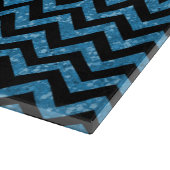 Chevron Glitter-knipkaart Snijplank (Hoek)
