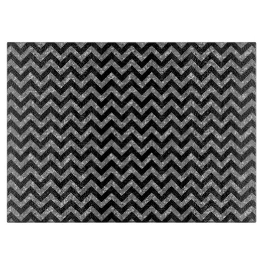 Chevron Glitter-knipkaart Snijplank (Voorkant)