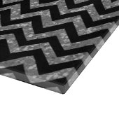 Chevron Glitter-knipkaart Snijplank (Hoek)