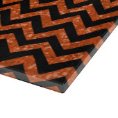 Chevron Glitter-knipkaart Snijplank (Hoek)