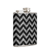 Chevron Glitter Let Flask Heupfles (Rechts)