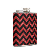 Chevron Glitter Let Flask Heupfles (Rechts)