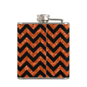 Chevron Glitter Let Flask Heupfles (Achterkant)