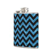 Chevron Glitter Let Flask Heupfles (Links)