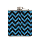 Chevron Glitter Let Flask Heupfles (Achterkant)