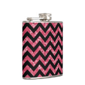Chevron Glitter Let Flask Heupfles (Rechts)